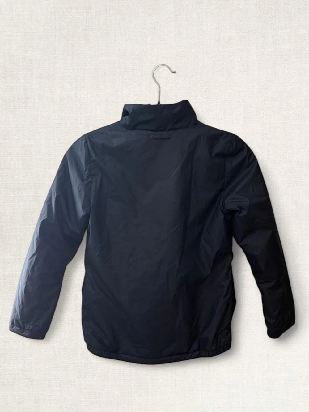 Patagonia Girls Navy Jacket with Light Blue Fleece Lining